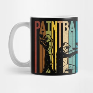 Distressed Retro Paintball Cool paintball players Mug